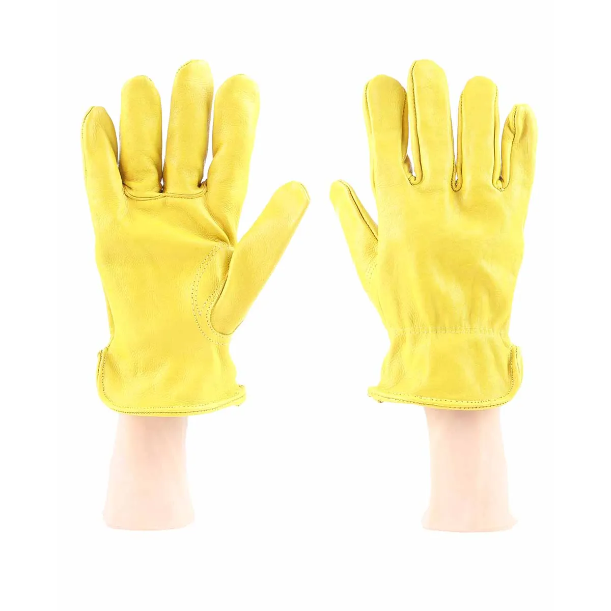 Perf Kore - Superior Soft Grain Unlined Drivers Gloves SAF006 — Gold
